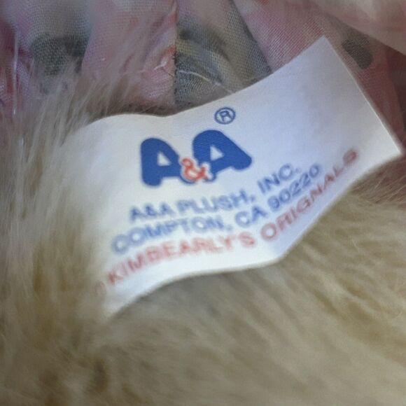 Kimberly's Originals Molly A&A Plush Bear Stuffed Animal Resin Face - Picture 8 of 10